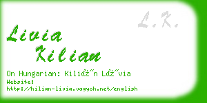 livia kilian business card